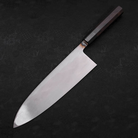 Deba Blue Steel #2 Kurouchi Buffalo Ebony Handle 270mm - Thick-[Musashi]-[Japanese-Kitchen-Knives]