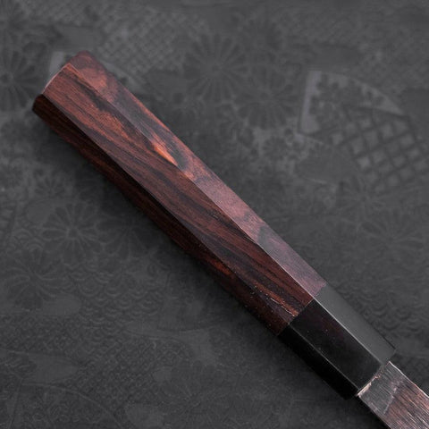 Deba Blue Steel #2 Kurouchi Buffalo Ebony Handle 270mm - Thick-[Musashi]-[Japanese-Kitchen-Knives]