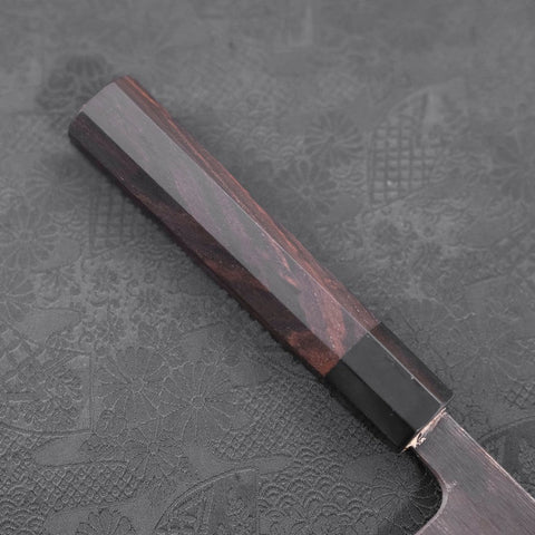 Deba Blue Steel #2 Kurouchi Buffalo Ebony Handle 270mm - Thin-[Musashi]-[Japanese-Kitchen-Knives]
