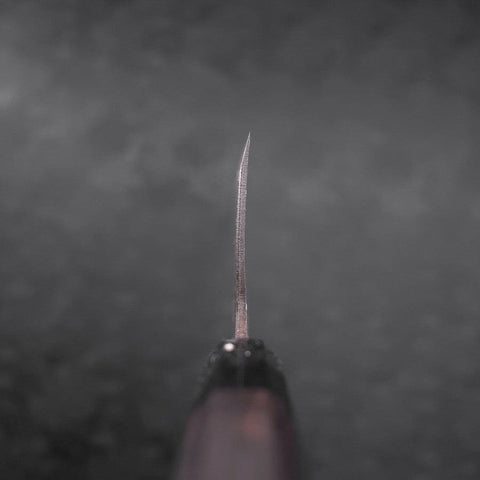 Deba Blue Steel #2 Kurouchi Buffalo Ebony Handle 300mm - Thick-[Musashi]-[Japanese-Kitchen-Knives]