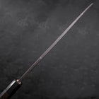 Deba Blue Steel #2 Kurouchi Buffalo Ebony Handle 300mm - Thick-[Musashi]-[Japanese-Kitchen-Knives]