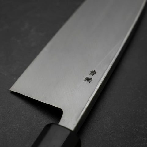 Deba Blue Steel #2 Suminagashi Mango de Ébano con cuerno de Búfalo 165mm