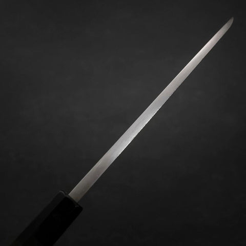 Deba Blue Steel #2 Suminagashi Buffalo Ebony Handle 180mm-[Musashi]-[Japanese-Kitchen-Knives]