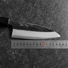 Deba Double Bevel Blue Steel #2 Kurouchi Shitan Handle 150mm (5.9”)-[Musashi]-[Japanese-Kitchen-Knives]