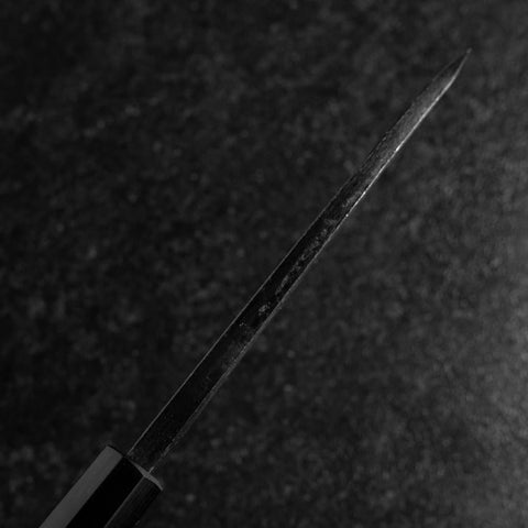 Deba Double Bevel Blue Steel #2 Kurouchi Shitan Handle 150mm-[Musashi]-[Japanese-Kitchen-Knives]