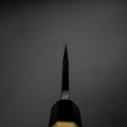 Deba Double Bevel White Steel #2 Kurouchi Buffalo Magnolia Handle 180mm (7”)-[Musashi]-[Japanese-Kitchen-Knives]