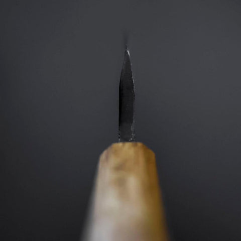 Deba Double Bevel White Steel #2 Kurouchi Oak Handle 105mm-[Musashi]-[Japanese-Kitchen-Knives]