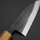 Deba Double Bevel White Steel #2 Kurouchi Oak Handle 120mm (4.7”)-[Musashi]-[Japanese-Kitchen-Knives]