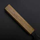 Deba Double Bevel White Steel #2 Kurouchi Oak Handle 120mm (4.7”)-[Musashi]-[Japanese-Kitchen-Knives]