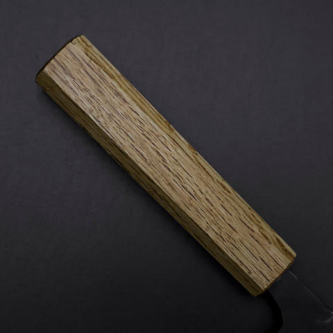 Deba Double Bevel White Steel #2 Kurouchi Oak Handle 130mm (5.1”)-[Musashi]-[Japanese-Kitchen-Knives]