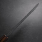 Deba Double Bevel White Steel #2 Kurouchi Sumi Urushi Handle 180mm (7”)-[Musashi]-[Japanese-Kitchen-Knives]