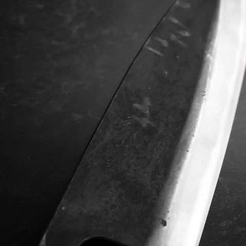 Deba Double Bevel White Steel #2 Kurouchi Sumi Urushi Handle 180mm-[Musashi]-[Japanese-Kitchen-Knives]