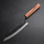 Deba Double Bevel White Steel #2 Kurouchi Oak Handle 180mm-[Musashi]-[Japanese-Kitchen-Knives]