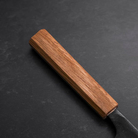 Deba Double Bevel White Steel #2 Kurouchi Oak Handle 180mm-[Musashi]-[Japanese-Kitchen-Knives]
