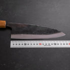 Deba Double Bevel White Steel #2 Kurouchi Oak Handle 180mm-[Musashi]-[Japanese-Kitchen-Knives]