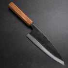 Deba Double Bevel White Steel #2 Kurouchi Oak Handle 180mm-[Musashi]-[Japanese-Kitchen-Knives]