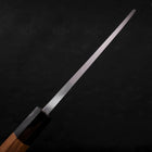 Deba Left Hand AUS-10 Polished Buffalo Teak Handle 180mm-[Musashi]-[Japanese-Kitchen-Knives]