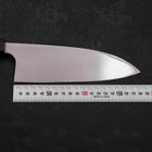 Deba Left Hand AUS-10 Polished Buffalo Teak Handle 180mm-[Musashi]-[Japanese-Kitchen-Knives]
