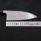 Deba Left Hand AUS-10 Polished Buffalo Wenge Handle 150mm (5.9”)-[Musashi]-[Japanese-Kitchen-Knives]