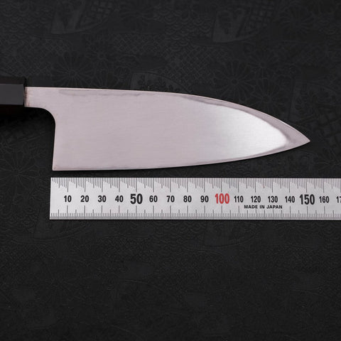 Deba Left Hand AUS-10 Polished Buffalo Wenge Handle 150mm-[Musashi]-[Japanese-Kitchen-Knives]