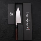 Deba Left Hand AUS-10 Polished Buffalo Wenge Handle 150mm-[Musashi]-[Japanese-Kitchen-Knives]