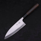 Deba Left Hand AUS-10 Polished Buffalo Wenge Handle 165mm-[Musashi]-[Japanese-Kitchen-Knives]