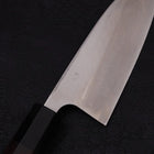 Deba Left Hand Silver Steel #3 Kasumi Buffalo Ebony Handle 165mm-[Musashi]-[Japanese-Kitchen-Knives]