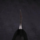 Deba Left Hand Silver Steel #3 Kasumi Buffalo Ebony Handle 165mm-[Musashi]-[Japanese-Kitchen-Knives]