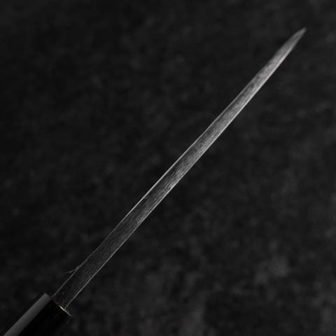 Deba Left Hand White Steel #2 Kurouchi Tsuchime Cherry Handle 165mm (6.5”)-[Musashi]-[Japanese-Kitchen-Knives]