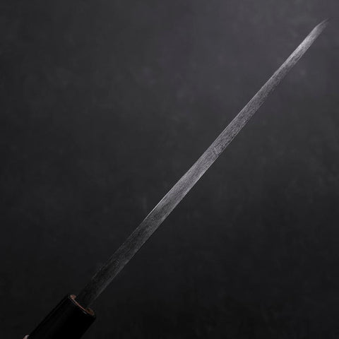 Deba Left Hand White Steel #2 Kurouchi Tsuchime Cherry Handle 180mm-[Musashi]-[Japanese-Kitchen-Knives]