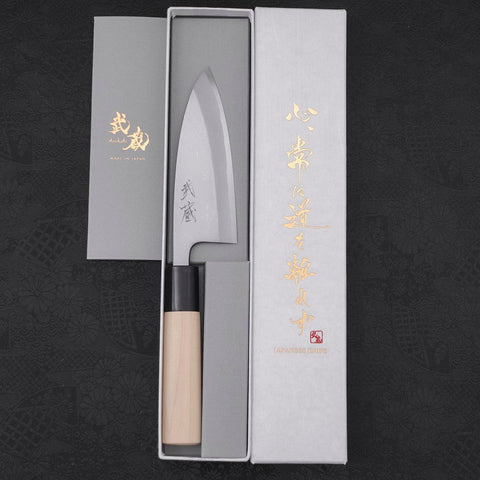 Deba SK Steel Kasumi Magnolia Handle 120mm-[Musashi]-[Japanese-Kitchen-Knives]