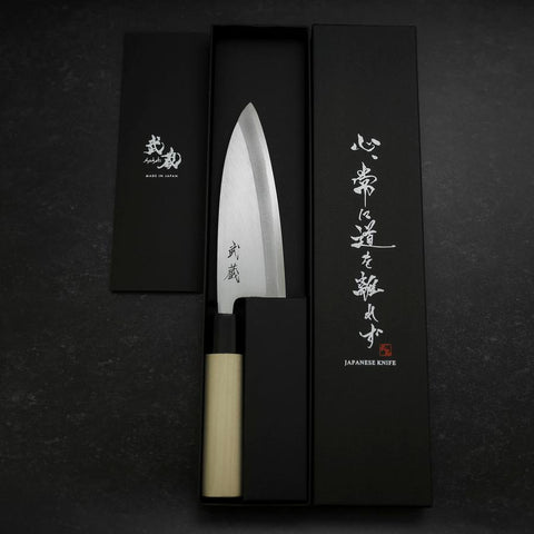 Deba SK Steel Kasumi Magnolia Handle 150mm-[Musashi]-[Japanese-Kitchen-Knives]