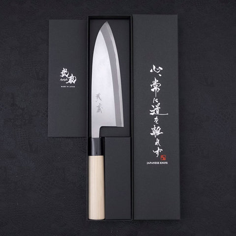 Deba SK Steel Kasumi Magnolia Handle 180mm-[Musashi]-[Japanese-Kitchen-Knives]