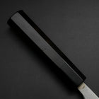 Deba Silver Steel #3 Kasumi Buffalo Ebony Handle 165mm (6.5”)-[Musashi]-[Japanese-Kitchen-Knives]