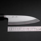 Deba Silver Steel #3 Kasumi Buffalo Ebony Handle 165mm (6.5”)-[Musashi]-[Japanese-Kitchen-Knives]