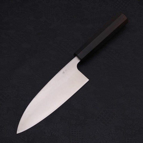 Deba Silver Steel #3 Kasumi Buffalo Ebony Handle 165mm-[Musashi]-[Japanese-Kitchen-Knives]