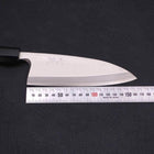 Deba Silver Steel #3 Kasumi Buffalo Ebony Handle 165mm-[Musashi]-[Japanese-Kitchen-Knives]