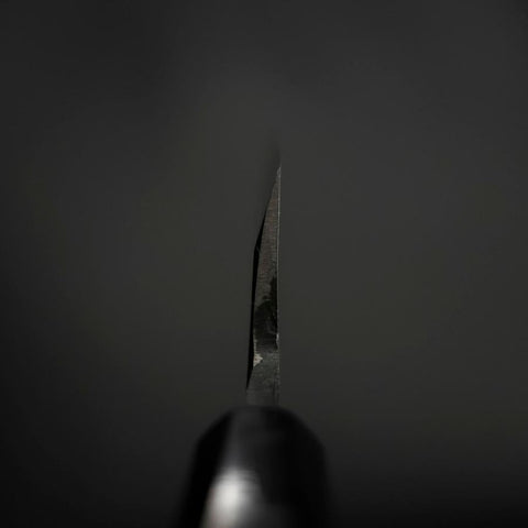 Deba Silver Steel #3 Kasumi Buffalo Ebony Handle 180mm (7”)-[Musashi]-[Japanese-Kitchen-Knives]