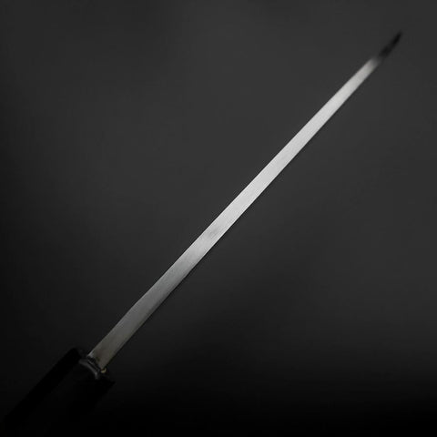 Deba Silver Steel #3 Kasumi Buffalo Ebony Handle 180mm (7”)-[Musashi]-[Japanese-Kitchen-Knives]