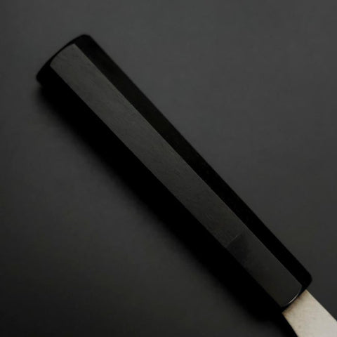 Deba Silver Steel #3 Kasumi Buffalo Ebony Handle 180mm (7”)-[Musashi]-[Japanese-Kitchen-Knives]