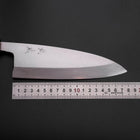Deba Silver Steel #3 Kasumi Buffalo Ebony Handle 180mm (7”)-[Musashi]-[Japanese-Kitchen-Knives]