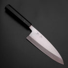 Deba Silver Steel #3 Kasumi Buffalo Ebony Handle 180mm (7”)-[Musashi]-[Japanese-Kitchen-Knives]