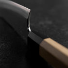 Deba Silver Steel #3 Kasumi Buffalo Magnolia Handle 120mm (4.7”)-[Musashi]-[Japanese-Kitchen-Knives]