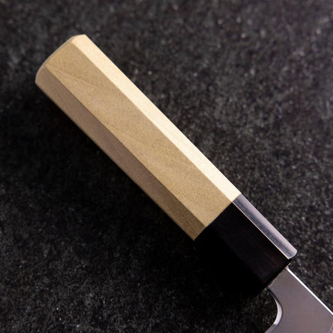 Deba Silver Steel #3 Kasumi Buffalo Magnolia Handle 120mm (4.7”)-[Musashi]-[Japanese-Kitchen-Knives]