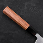 Deba Silver Steel #3 Kasumi Buffalo Teak Handle 165mm-[Musashi]-[Japanese-Kitchen-Knives]