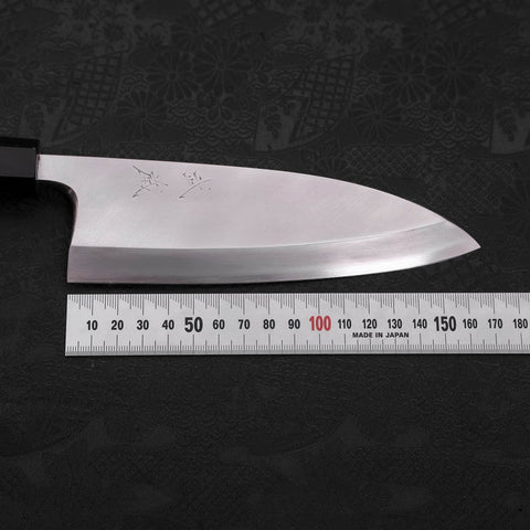 Deba Silver Steel #3 Kasumi Buffalo Teak Handle 165mm-[Musashi]-[Japanese-Kitchen-Knives]