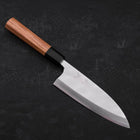 Deba Silver Steel #3 Kasumi Buffalo Teak Handle 165mm-[Musashi]-[Japanese-Kitchen-Knives]