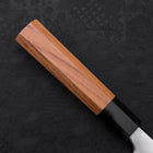 Deba Silver Steel #3 Kasumi Buffalo Teak Handle 180mm-[Musashi]-[Japanese-Kitchen-Knives]
