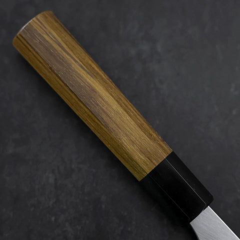 Deba Silver Steel #3 Kasumi Buffalo Teak Handle 180mm-[Musashi]-[Japanese-Kitchen-Knives]