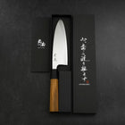 Deba Silver Steel #3 Kasumi Buffalo Teak Handle 180mm-[Musashi]-[Japanese-Kitchen-Knives]